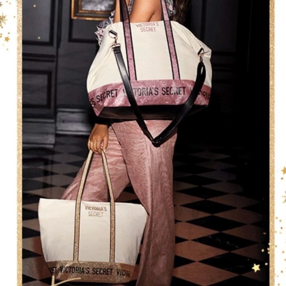 VICTORIA’S Secret Canvas Tote/ Travel Bag - Picture 2 of 3